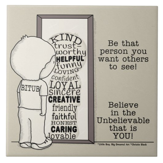 Ist diese Person Fliese (Vorderseite)