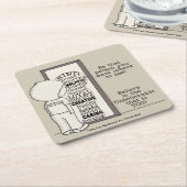 Ist diese Person Rechteckiger Pappuntersetzer (angewinkelt)