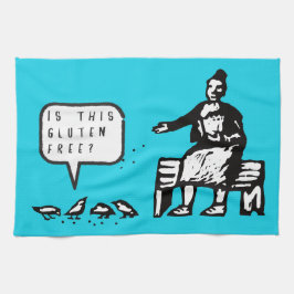 Ist dieser Gluten-freie Vogel-Cartoon lustig Geschirrtuch
