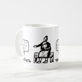 Ist dieser Gluten-freie Vogel-Cartoon lustig Kaffeetasse (Vorderseite Links)