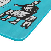 Ist dieser Gluten-freie Vogel-Cartoon lustig Schneidebrett (Ecke)