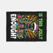 Ist dieser Jolly genug lustige schwarze Katze Weih Fleecedecke (Vorderseite (Horizontal))