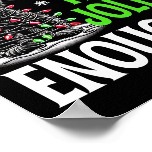 Ist dieser Jolly genug lustige schwarze Katze Weih Poster (Ecke)