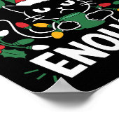 Ist dieser Jolly genug schwarze Katze frohe Weihna Poster (Ecke)