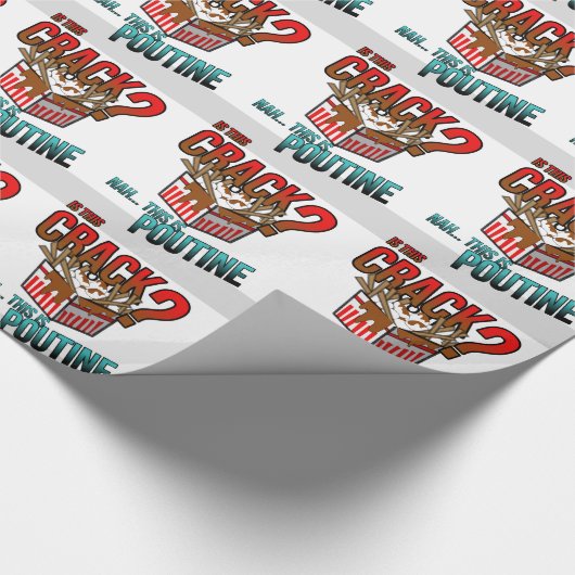 Ist dieser Sprung? Nah ist es poutine! Geschenkpapier (Ecke)