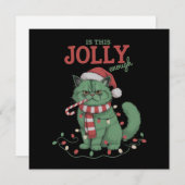 Ist dieses Jolly genug Niedliches Cat Weihnachten (Vorne/Hinten)