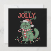 Ist dieses Jolly genug Niedliches Cat Weihnachten  (Vorderseite)