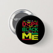 Ist Drogen und schwarz sie ist ich schwarze Geschi Button (Vorne & Hinten)