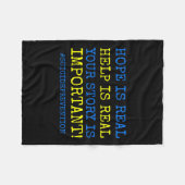 Ist echte Suizidprävention - Fleecedecke (Vorderseite (Horizontal))