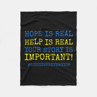 Ist echte Suizidprävention - Fleecedecke