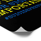 Ist echte Suizidprävention - Poster (Ecke)