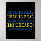 Ist echte Suizidprävention - Poster (Vorne)