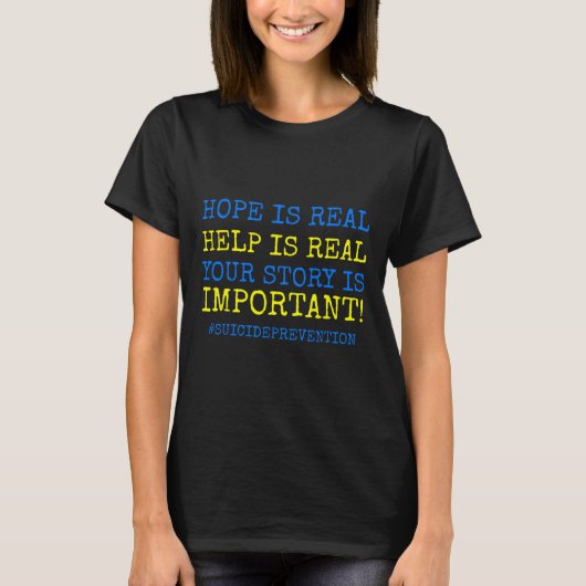 Ist echte Suizidprävention - T-Shirt (Vorderseite)