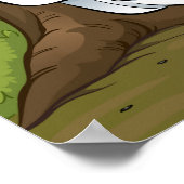 Ist ein Bärenkrebs im Wald Poster (Ecke)