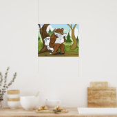 Ist ein Bärenkrebs im Wald Poster (Küche)