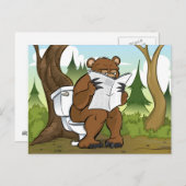 Ist ein Bärenkrebs im Wald Postkarte (Vorne/Hinten)