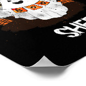 Ist ein bisschen Boo-Blatt Halloween-Geist Lustige Poster (Ecke)