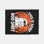 Ist ein Boo Sheet Ghost Retro Funny Halloween Fleecedecke (Vorderseite (Horizontal))