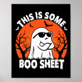 Ist ein Boo Sheet Ghost Retro Funny Halloween Poster (Vorne)