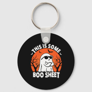 Ist ein Boo Sheet Ghost Retro Funny Halloween Schlüsselanhänger