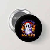 Ist ein Boo Sheet Ghost sprichwörtlich Halloween M Button (Vorne & Hinten)