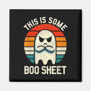 Ist ein Boo-Sheet Retro Halloween-Geist Wo für Män Magnet