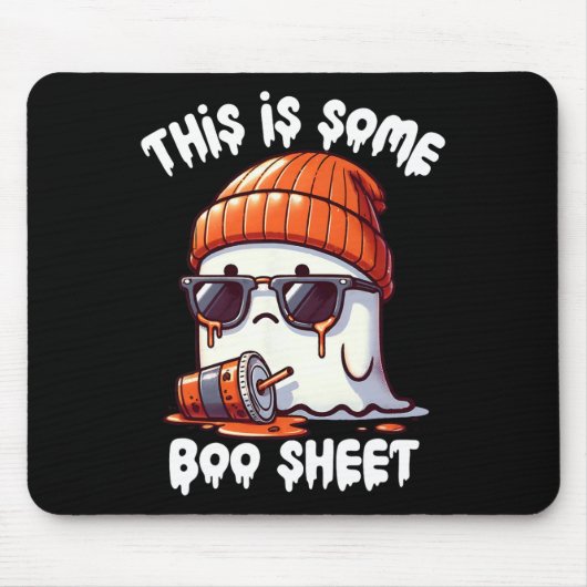 Ist ein Bootschild lustig Geister Spooky Jahreszei Mousepad (Vorne)