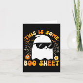 Ist ein Bootsheet Halloween Ghost Funny Cool Men W Karte (Vorderseite)