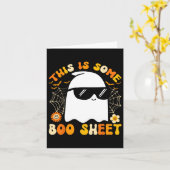 Ist ein Bootsheet Halloween Ghost Funny Cool Men W Karte (Gelbe Blume)