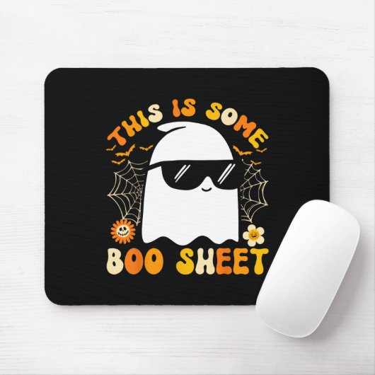 Ist ein Bootsheet Halloween Ghost Funny Cool Men W Mousepad (Mit Mouse)