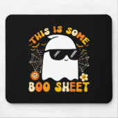 Ist ein Bootsheet Halloween Ghost Funny Cool Men W Mousepad (Vorne)