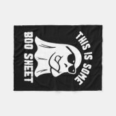 Ist ein Bootsheet Halloween Ghost Funny Costume? Fleecedecke (Vorderseite (Horizontal))