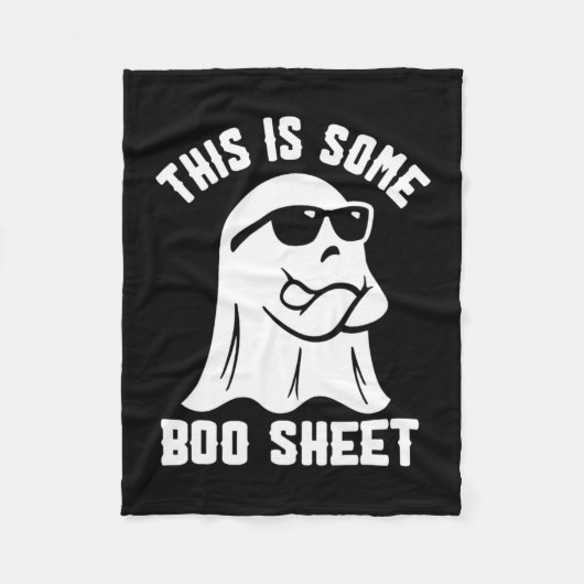 Ist ein Bootsheet Halloween Ghost Funny Costume? Fleecedecke (Vorderseite)