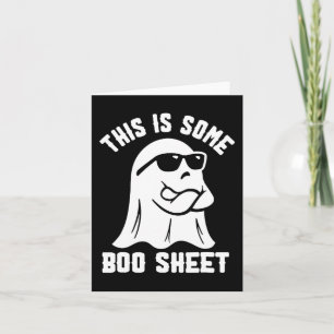 Ist ein Bootsheet Halloween Ghost Funny Costume? Karte