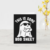 Ist ein Bootsheet Halloween Ghost Funny Costume? Karte (Gelbe Blume)
