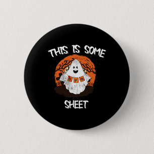 Ist ein Bootsheet Halloween Ghost Funny Geschenk M Button