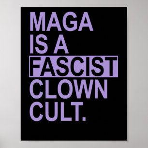 Ist ein faschistischer Clown Cult - Lavender Poster