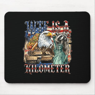 Ist ein Kilometer lustig 4. Juli Gründungsvater  Mousepad