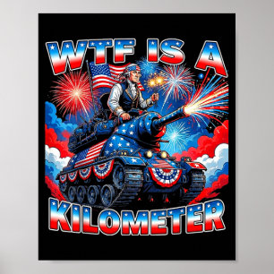Ist ein Kilometer lustig washington 4. juli gründu Poster