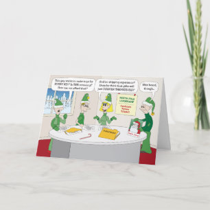 "Ist einfach nicht fertig?" Weihnachtsgrüße Feiertagskarte