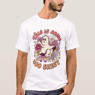 Ist Einiges Boo-Blatt Gespenst Retro Blumen_1 T-Shirt