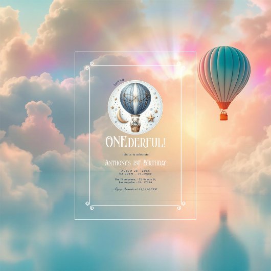 Ist er nicht die vollkommene Acrylic First Birthda Acryleinladungen