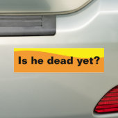 Ist er schon tot? autoaufkleber (Auf Auto)