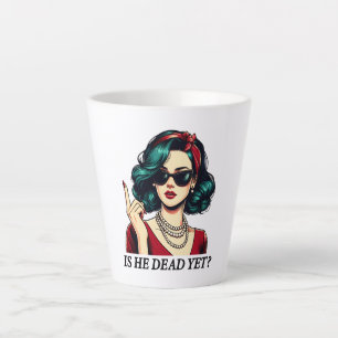 Ist er schon tot Lustiger Spruch Dunkler Humor Vin Milchtasse