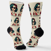 Ist er tot, doch lustig Sprichwort Dunkler Spaß Vi Socken (Gewinkelt)