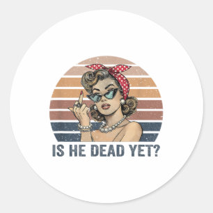 Ist er Vintag tot, aber _1 Runder Aufkleber