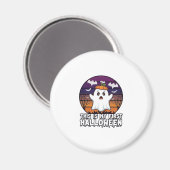 Ist Erster Halloween-Geist-Kürbiskappe Fledermäuse Magnet (Vorderseite/Rückseite)