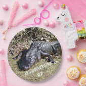 Ist es Abendessen Zeit noch frage der Alligator? Pappteller (Party)