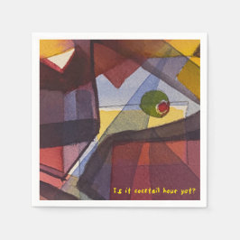 Ist es Cocktailstunde noch? Cocktail Napkin Serviette