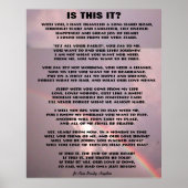 IST ES DAS? POEM-Plakat Poster (Vorne)